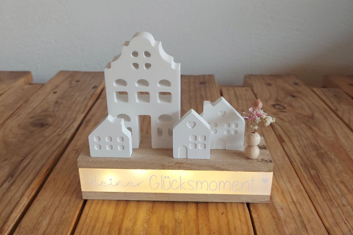 Häuschenliebe kleiner Glücksmoment mit LED